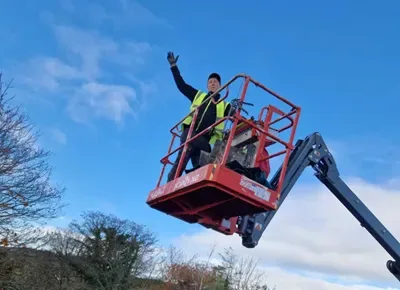 Emergency roofing services in action